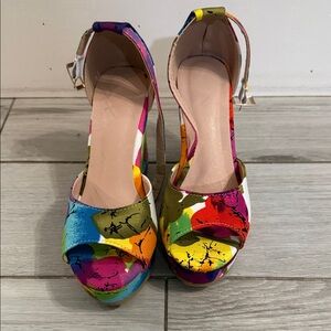 Colorful Women's Platform Heels